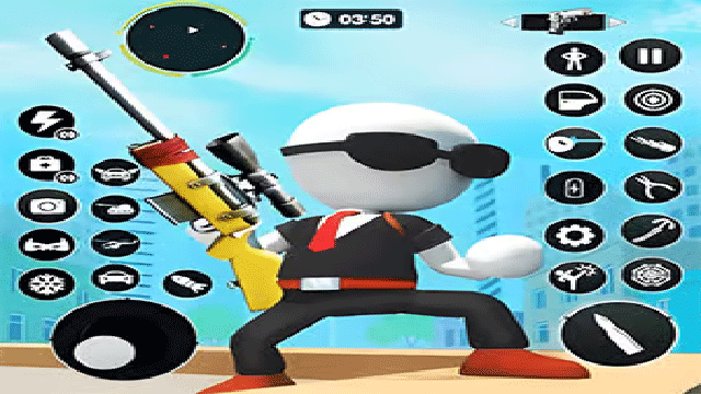 Stickman Sniper Western Gun gameplay screenshot