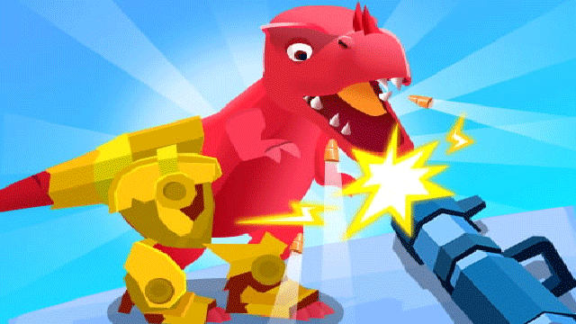 Dino Hide N Shoot gameplay screenshot